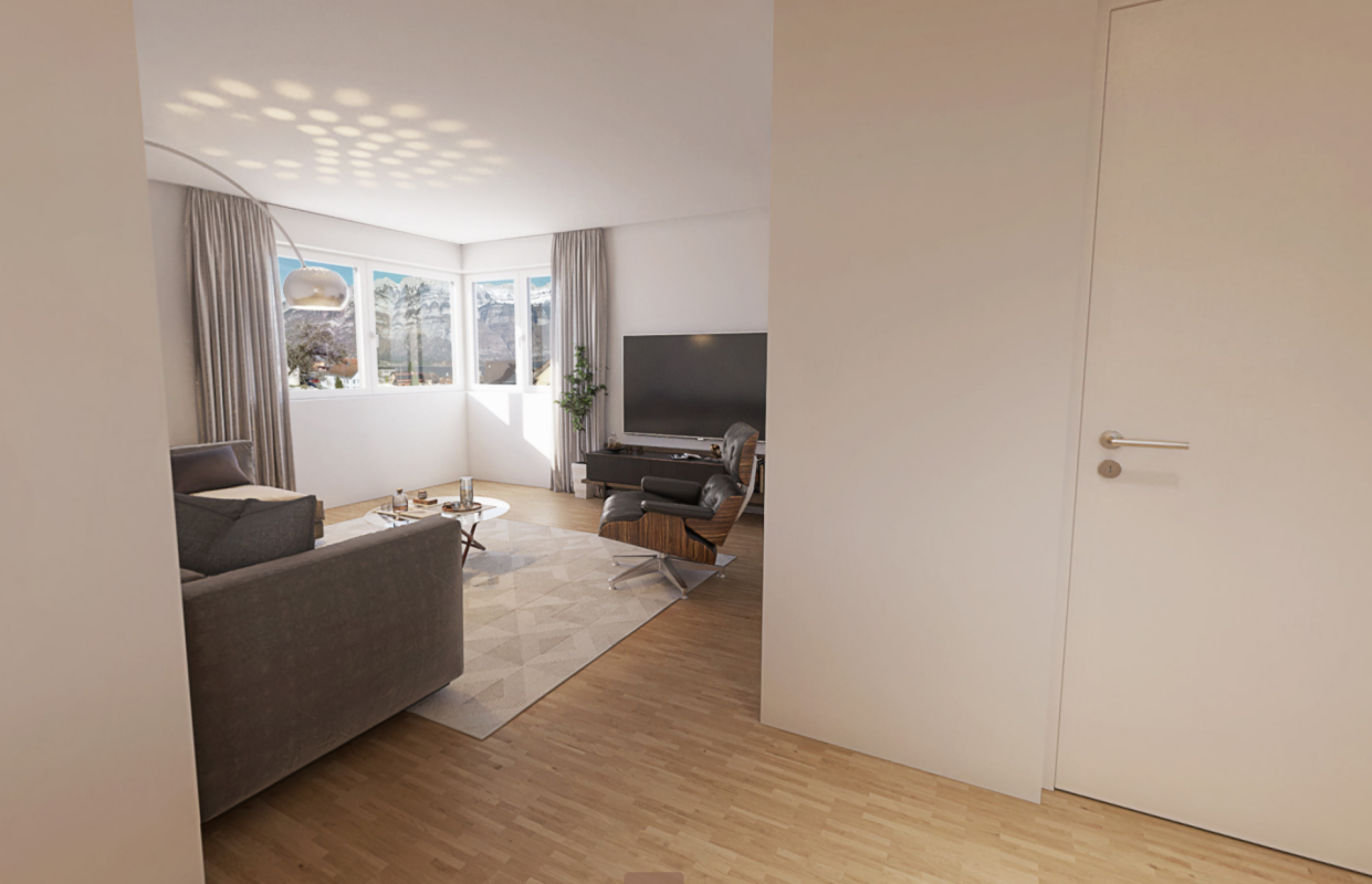 Neubau - exklusive 4.5 Zimmer-Gartenwohnung über dem Walensee